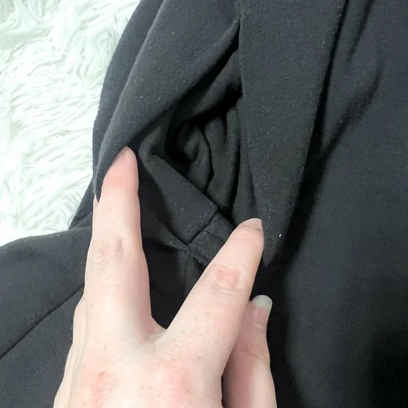 Athleta Black Purana Oversized Hooded Sweater - Size XS - Picture 6 of 7